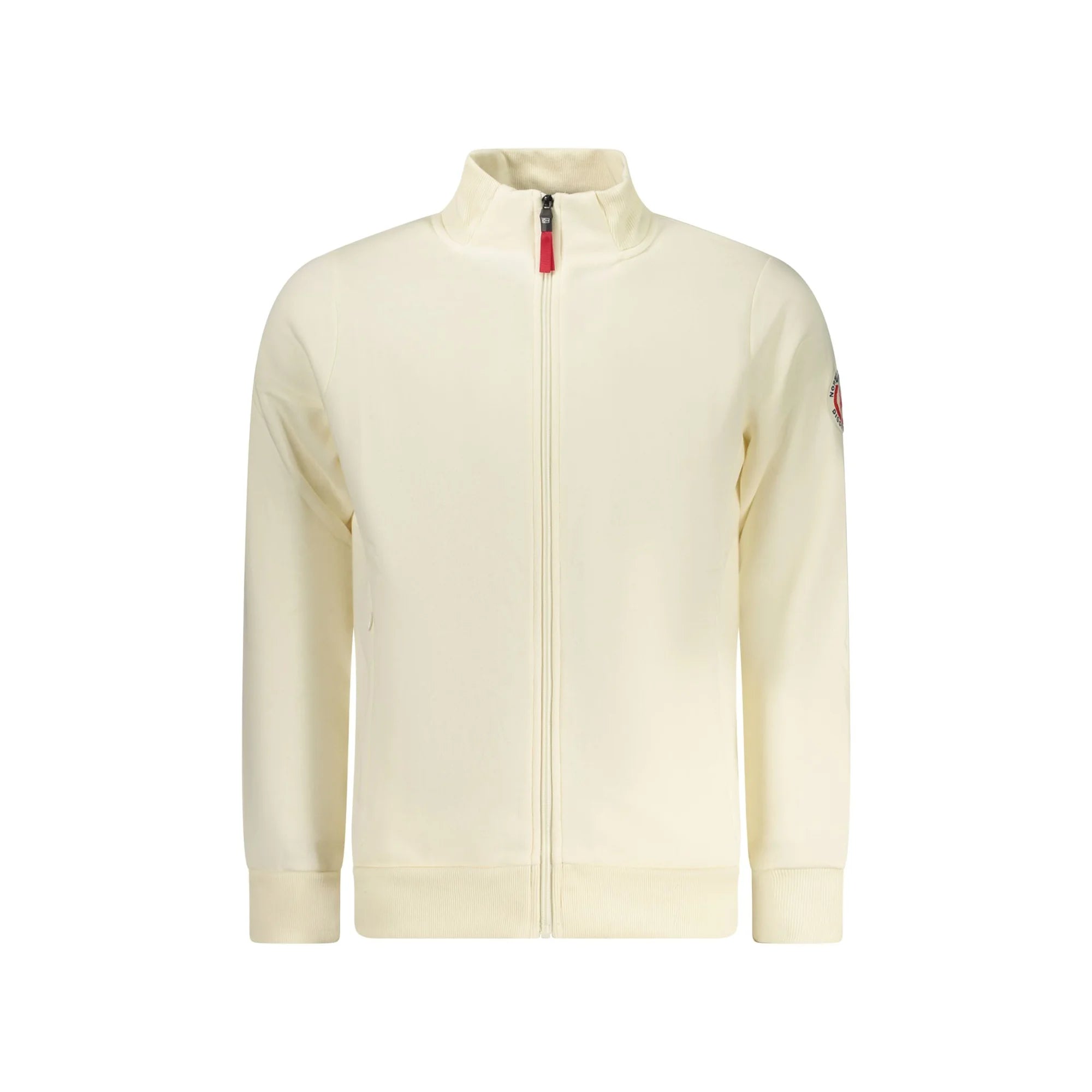Norway 1963 Felpa Uomo Bianca con Zip Felpata Applicazione Logo Felpe Bianco - foto prodotto